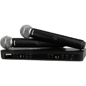 Shure BLX288E/SM58-K3E draadloos handheld systeem (606-630 MHz)