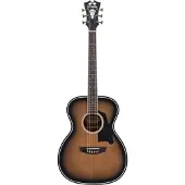 D'angelico Premier Tammany Aged Burst elektrisch-akoestische westerngitaar