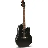 Ovation 2771AX-5-G Pro Series Balladeer Deep Contour Cutaway Black elektrisch-akoestische westerngitaar