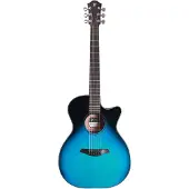 Furch Spectra Plus OMc-EM a Baltic Blue Orchestra westerngitaar met gigbag