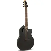 Ovation 1868TX-5-G Elite TX Super Shallow Black Textured elektrisch-akoestische westerngitaar