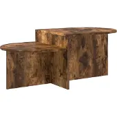 vidaXL Salontafel Gerookt eiken 100 x 50 x 40 cm Bewerkt hout