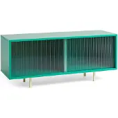 HAY Kast Colour Cabinet W. Glass Doors Floor Medium Dark Mint