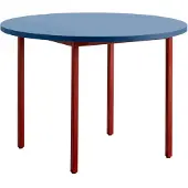 HAY Two-Colour eettafel Ø105 cm Maroon red-blue