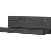 New Works Tana Wandgemonteerde Media Module Black Stained Oak
