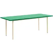 HAY Tafel Two-Colour Ivory Powder Coated Steel Frame Green Mint L200 x W90 x H74 cm