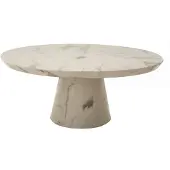 Pols Potten Coffee Table Disc Marble Look White