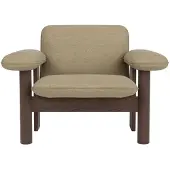 Audo Copenhagen Brasilia fauteuil low back Dark oak-Audo Bouclé 02