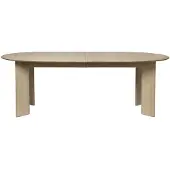 Ferm Living Bevel Extendable eettafel Witgeoliede beuk, incl. 2 verlengbladen