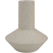 XLBoom Roma Vaas White Medium - Keramische handgemaakte design vaas met aardse textuur - Verkrijgbaar in White | Sand | Terra - Tijdloze woondecoratie voor modern wonen