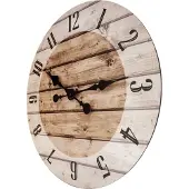 Nextime Wall clock-55 cm-Wood-Brown-'Nadir'
