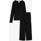 Bonprix Shirt en broek van zachte gestructureerde crêpe (2-dlg. set) maat 36/38 (S)