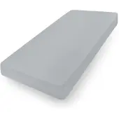 MULTITEX Jersey Hoeslaken met Elastiek - 180x200cm - Grijs