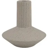 XLBoom Roma Vaas Sand Small - Keramische handgemaakte design vaas met aardse textuur - Verkrijgbaar in White | Sand | Terra - Tijdloze woondecoratie voor modern wonen