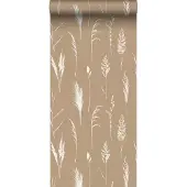 ESTAhome behang pampasgras pluimen beige - 50 x 900 cm - 139387