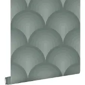 ESTAhome behang 3D-motief celadon groen - 50 x 900 cm - 131122