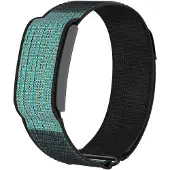 Strap-it Nylon bandje geschikt voor Amazfit Helio (Zwart)