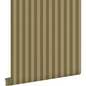 ESTAhome behang strepen khaki groen - 50 x 900 cm - 131912