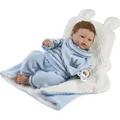 MuÑecas Guca Iñaki Baby Reborn With Natural Hair Blauw Kinderen