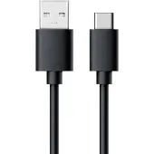 RealPower 255650 USB-kabel USB 2.0 USB-A stekker, USB-C stekker 0.60 m Zwart