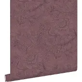 ESTAhome behang bloemmotief mauve paars - 50 x 900 cm - 131856