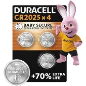 Duracell Knoopcelbatterijen 2025 4 stuks