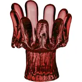 Kosta Boda Zonnebloem waxinehouder 11,5 cm Rood