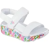 SKECHERS Sandalen 'UNO LITE SANDAL-SUNNY LOVE' lichtblauw / lila / pink / wit
