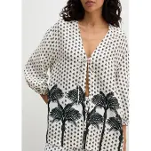Marc o'polo Vrouwen Strandshirt Palm Border Geo