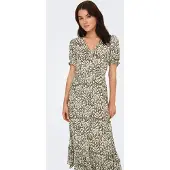 ONLY Zomerjurk 'ONLChianti' taupe / donkergroen