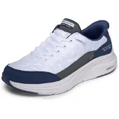 SKECHERS Cozy Fit heren sneakers wit blauw maat 45