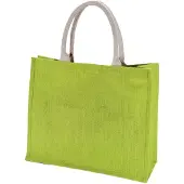 Kimood Groene jute strandtas 42 cm - Strandtassen