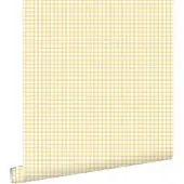 ESTAhome behang ruitjes pastel geel - 0.53 x 10.05 m - 131645