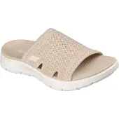 SKECHERS Go Walk Flex - Isabelle Slippers Beige | Maat: 38