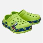 Character Jongens dinosaurus print klompen Groen