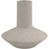 XLBoom Roma Vaas White Small - Keramische handgemaakte design vaas met aardse textuur - Verkrijgbaar in White | Sand | Terra - Tijdloze woondecoratie voor modern wonen