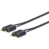 VivoLink PRORCARCA1 audio kabel 1 m 2 x RCA Zwart