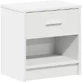vidaXL Nachtkastje met lade 39x28x41 cm wit