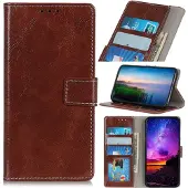 Mobigear Telefoonhoesje geschikt voor Samsung Galaxy A20e Hoesje | Basic Bookcase Portemonnee | Pasjeshouder voor 3 Pasjes | Telefoonhoesje voor Pinpas / OV Kaart / Rijbewijs - Bruin