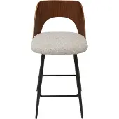 Signature Barkruk in beige stof l45 cm austin