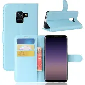 Mobigear Classic Bookcase voor Samsung Galaxy A8 (2018) - Blauw