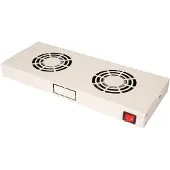 Roline 19-inch ventilatieunit, 2 ventilatoren, aan/uit-schakelaar, grijs