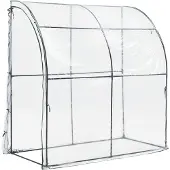 En.casa Tuinkas Juta kweekkas 100x200x215 cm transparant