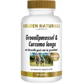 Golden naturals Groenlipmossel & Curcuma longa 180capsules
