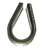 Cofan Din 6899 A M4 Rope Thimble 100 Units Zilver