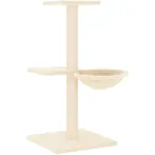 Syfax Kattenmeubel met sisal krabpalen 72 cm crèmekleurig