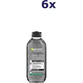 Garnier 6x Skinactive Micellair Reinigingswater Jelly-water Alles-in-1 Met Charcoal 400 Ml