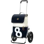 Andersen Shopper Trolley donkerblauw / offwhite