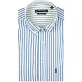 Giordano Overhemd heren Blauw Dino Long Sleeve Button Down 617130/62