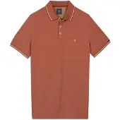 Baileys Modern Fit Poloshirt lange mouw rood, Effen